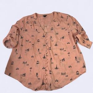 Size 0 Parisian Torrid Blouse